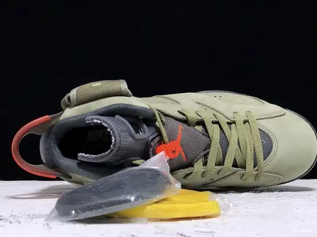 Rep TBK Scott Travis Olive 6 Jordan x Air CN1084-200 Medium 0407